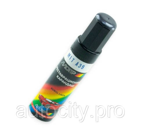 Олівець реставраційний MOTIP Mitsubishi A39 Темно-сірий металік 12 мл, фото 1