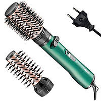 Фен стайлер для волосся 2в1, 2 насадки, 1200Вт, VGR V-498 / Фен щітка для укладання волосся / Фен-браш для укладання