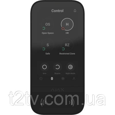 Клавіатура до охоронної системи Ajax KeyPad TouchScreen black