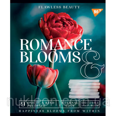 Популярний! Зошит Yes А5 Romance blooms 48 аркушів, лінія (766460) - Краща якість тільки на Nukleon.com.ua