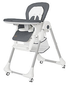 Дитячий стільчик для годування малюка складний пластиковий Toffee Carrello Space Grey