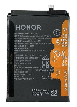 Акумулятор для Huawei HB416594EGW Honor X8a (CRT-LX1/CRT-LX2/CRT-LX3) 4500mAh, фото 1