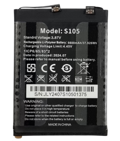 Акумулятор для Oukitel WP21 Ultra / WP21 (s105 1icp6/65/83*2) 9800mAh, фото 1