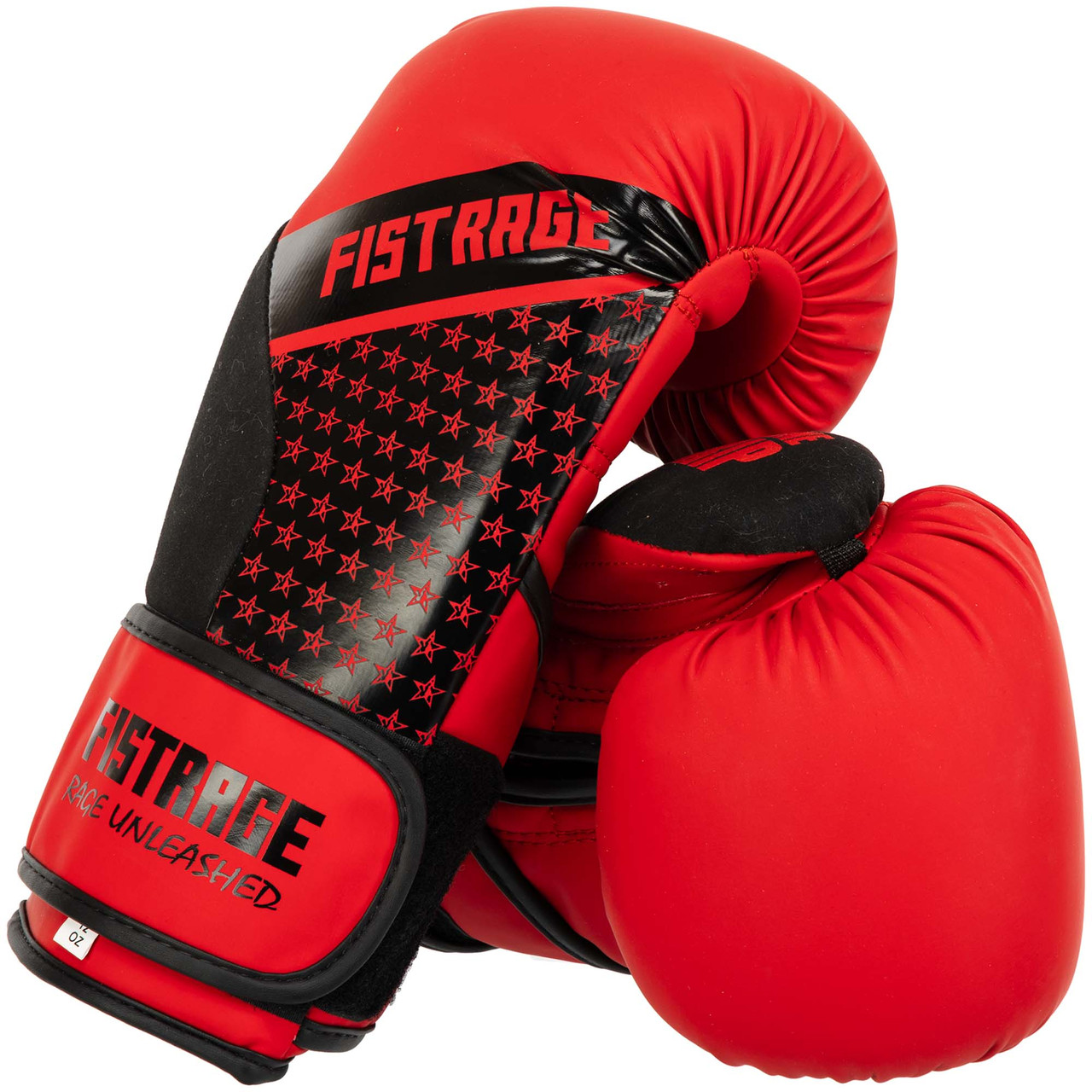 Боксерські рукавички на липучці FISTRAGE VL-5556 (10-14 унцій) червоний