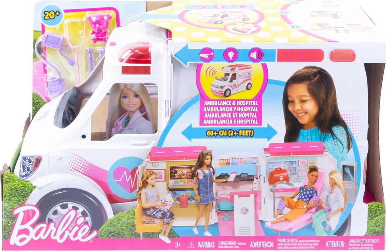 Ігровий набір Рятувальний центр Машина швидкої допомоги Барбі Barbie  Emergency Vehi​​cle Hospital, фото 1