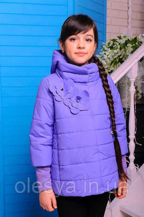 Куртка весняна для дівчинки «Міледі», колір лаванда Розміри 32, - фото 3 - id-p579368183