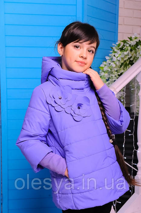 Куртка весенняя для девочки «Миледи», цвет лаванда Размеры 32, - фото 2 - id-p579368183