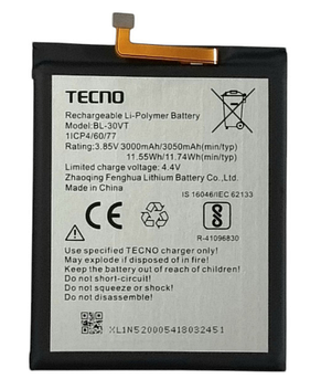Батарея для Tecno Pop BL-30VT 1S Pro 3050mAh