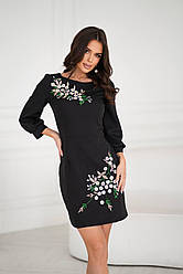 Сукня коротка нарядна з рукавом