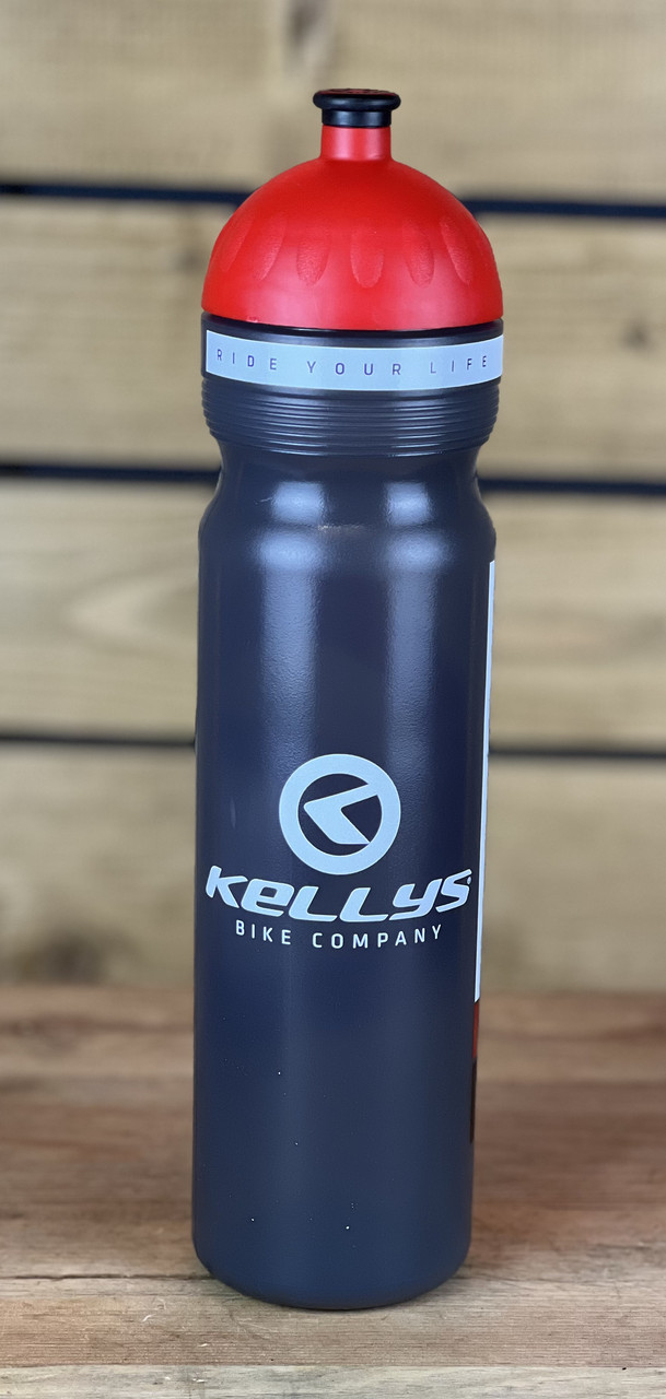 Фляга для велосипеда велофляга KLS Kalahari 1000 мл чорний/червоний, фото 1