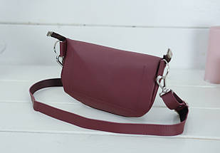 Шкіряна сумка Дженіфер, натуральна шкіра Grand, колір Бордо, фото 3