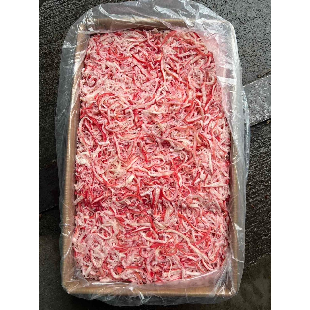 Краб стружка (стружка Кальмара зі смаком краба) солено-сушена 1 кг