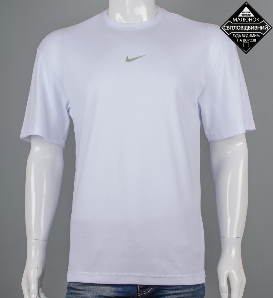 Футболка оверсайз Nike reflective 3512м(Уп.4шт M-XXL), Білий