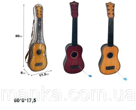 Гітара 6 струнна 8090 в чохлі  60 см 60*6*17,5, фото 1