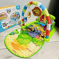 Дитячий КИЛИМОК з ПІАНІНО, розвиваючий килимок з дугою і піаніно, на батарейках, в коробці