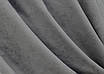 Комплект (2шт. 1,5х2,7м.) штор на люверсах з тканини мікровелюр Petek. Колір сірий. Код 1485ш 37-0214, фото 7