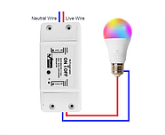 Розумне Wi-Fi реле 1DAL | Smart вимикач Tuya Smart (SCW.NF101), фото 4