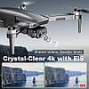Дрон з камерою 4K, складний FPV RC квадрокоптер, інтелектуальне повернення додому, пряма трансляція, фото 3