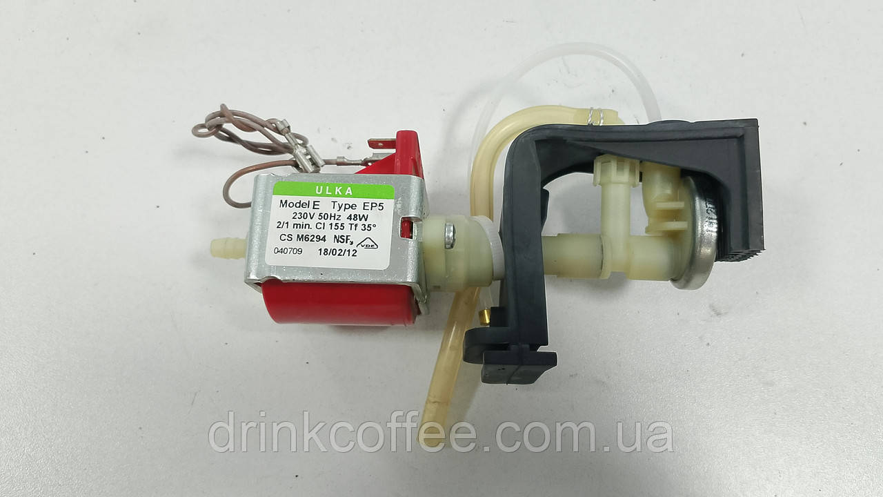 Насос помпа ULKA Type EP5 48W у зборі для кавомашини DeLonghi ESAM 04.350.S Magnifica Pronto Cappuccino б/у