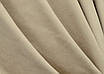 Комплект (2шт. 1,5х2,8м.) штор на люверсах з тканини мікровелюр Petek. Колір бежевий. Код 1491ш 37-0215, фото 7