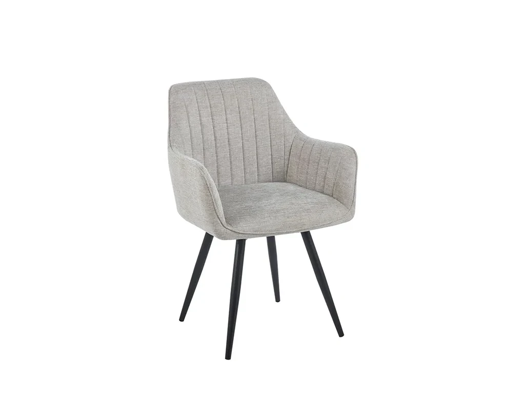 М'який стілець крісло K18-FX (бежевий/чорний), фото 1