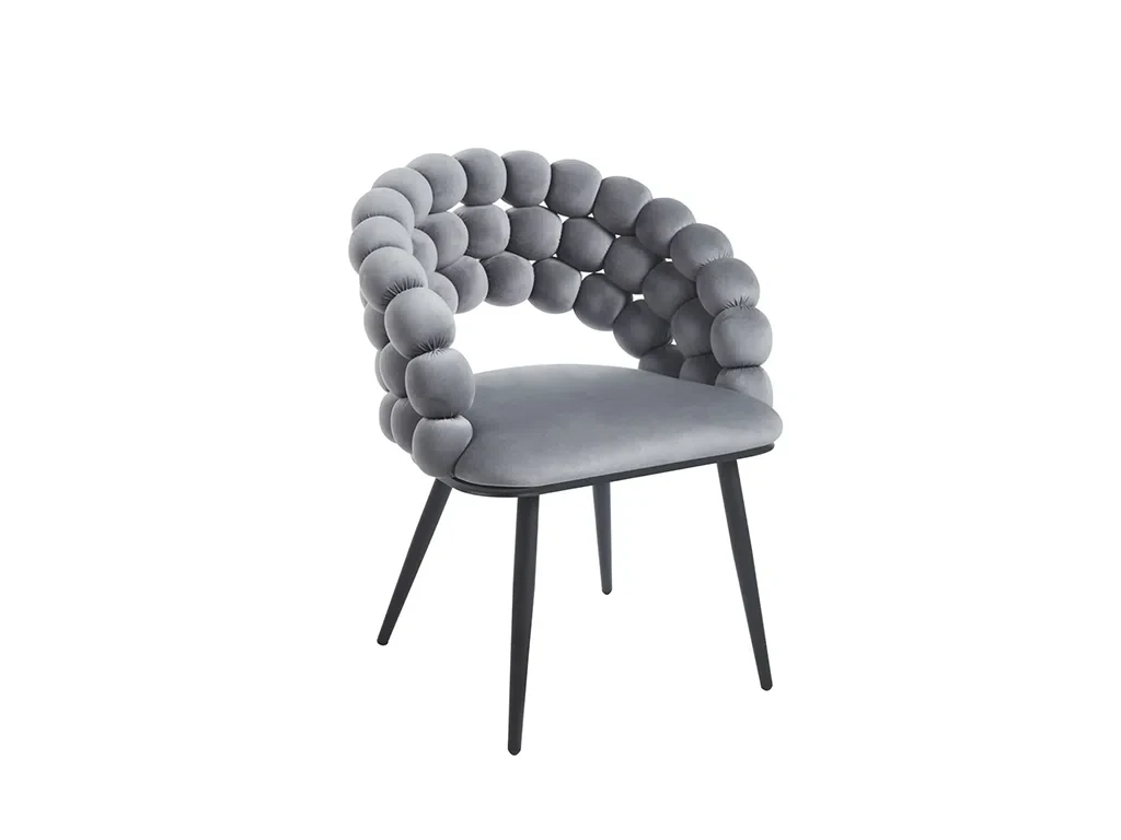 М'який стілець крісло K20-FX (сірий/чорний), фото 1