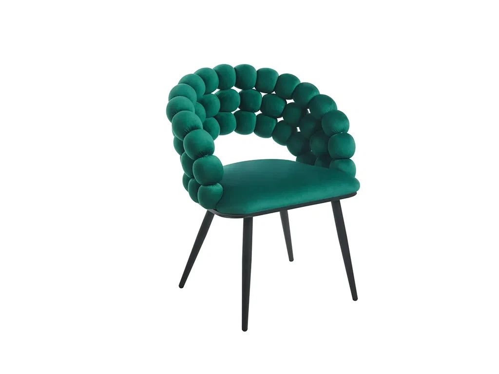 М'який стілець крісло K20-FX (зелений/чорний), фото 1