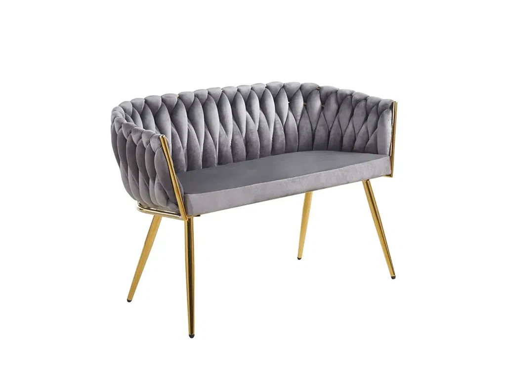 М'яка софа SF2-FX (сірий/золотий), фото 1