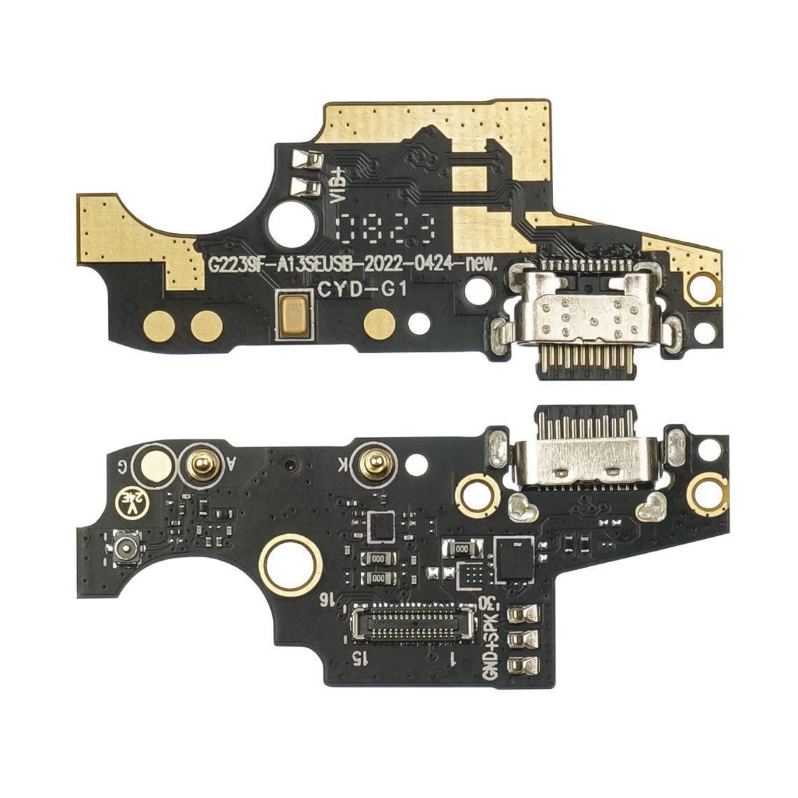 Нижня плата для UMIDIGI C1 з роз'ємом зарядки, мікрофоном та компонентами, фото 1