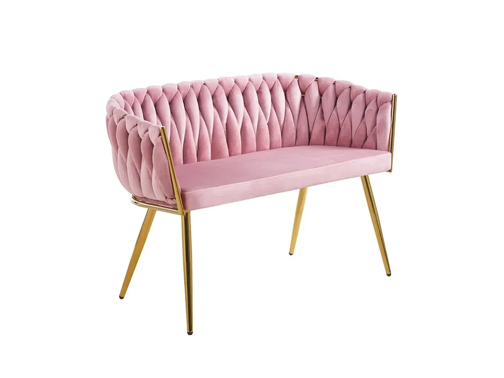М'яка софа SF2-FX (рожевий/золотий), фото 1