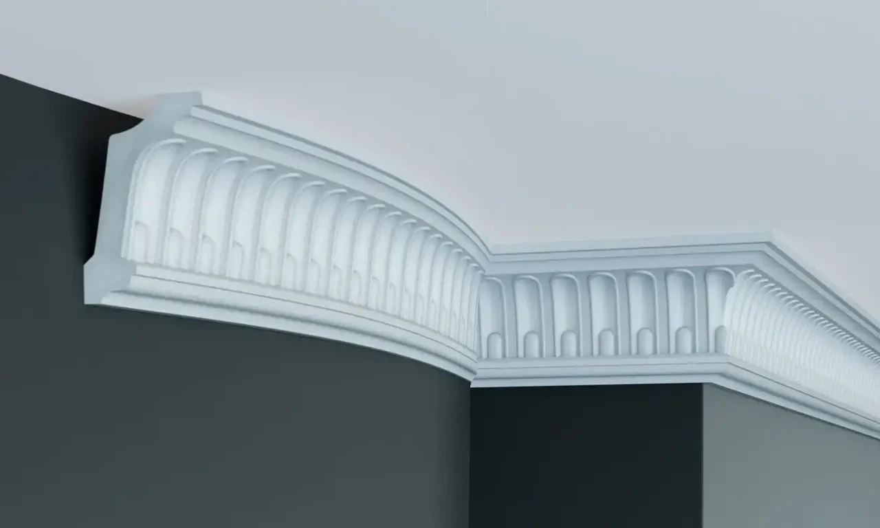 Стельовий гнучкий плінтус Gaudi C1088F (10х6)см, довжина 2м