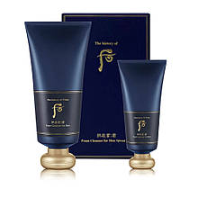 Очищаюча пінка для чоловіків з лікувальним кордицепсом женьшеню The History of Whoo Gongjinhyang Foam Cleanser for Men 180 + 40 ml