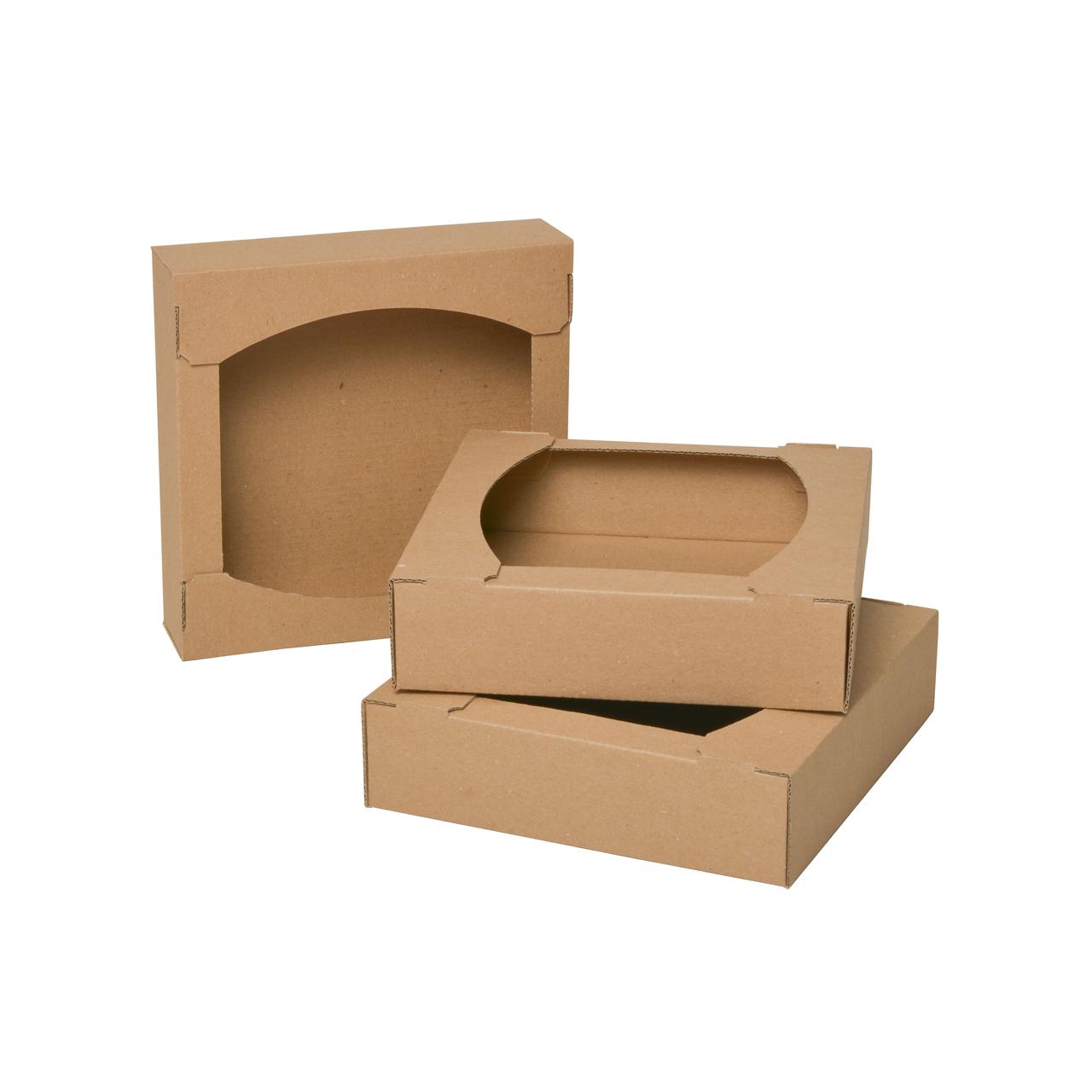 Кондитерські гофро-лотки 370х275х75 бурі