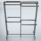 Стійка "ETOILE-250" -v1. Рейл із перфорацією для одягу, вішало торгове для бутіка, фото 7