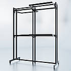 Стійка "ETOILE-250" -v1. Рейл із перфорацією для одягу, вішало торгове для бутіка, фото 8