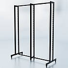 Стійка "ETOILE-250" -v7. Рейл із перфорацією для одягу, вішало торгове для бутіка, фото 6