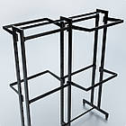 Стійка "ETOILE-250" -v1. Рейл із перфорацією для одягу, вішало торгове для бутіка, фото 2