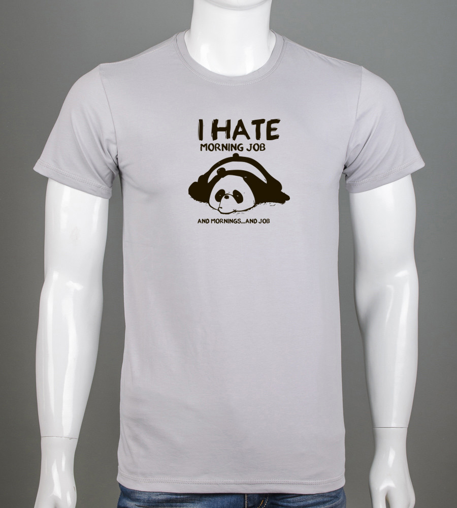 Футболка чоловіча Panda 2509м (Уп.4шт M-XXL), Світло-сірий, фото 1