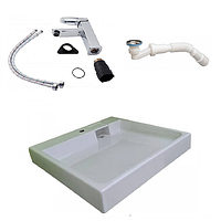 Умивальник на пральну машину DEYMOS 550 + змішувач + сифон