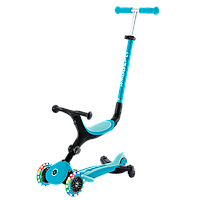 Самокат з сидінням 3 в 1 Globber GO-UP Active Lights 360 Aqua від 15 місяців до 9 років (749-300)