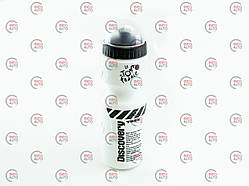 Велопляшка пластмасова (600 мл) DISCOVERY біла (+ тримач)