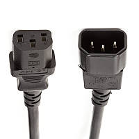 Кабель живлення PowerPlant IEC C13-C14, Cu 3x1.5мм2, 3м