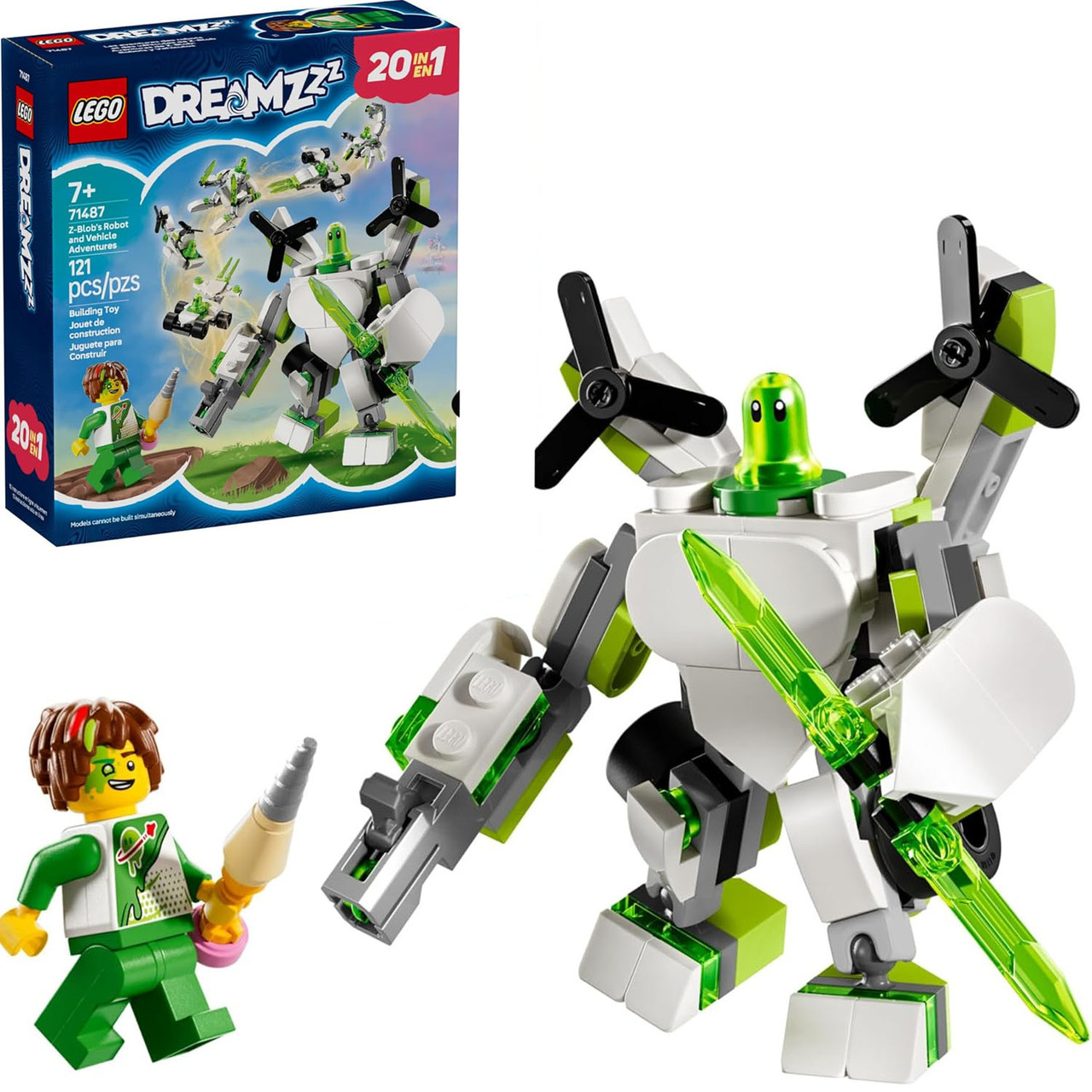 Конструктор Лего Дрімз Пригоди робота та машин Зі-Блоба Lego DREAMZzz 71487