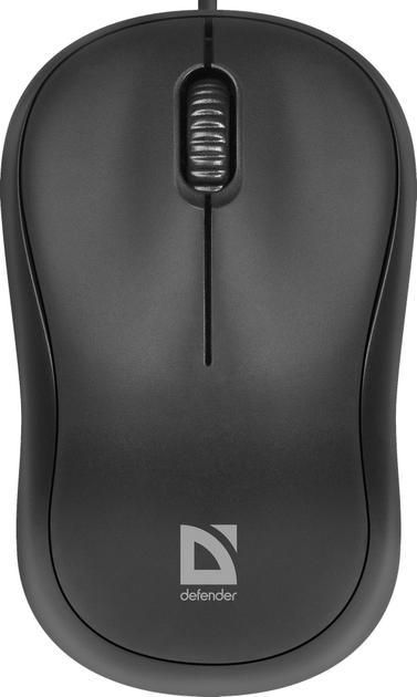 Комп'ютерна миша Defender Patch MS-759, USB, оптична, 1000 dpi, 3 кнопки, 1.2 м. Black