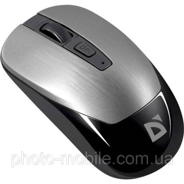 Комп'ютерна миша Defender Wave MM-995, USB, оптична (сенсор PixArt 3065), 1600 dpi, 3 кнопки, 1xAA Silver