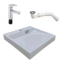 Умивальник на пральну машину FOBOS 600 + змішувач + сифон