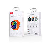 Смарт-годинник XO M10Ultra 9th Smart Sports Talking Watch Grey/Orange, фото 6