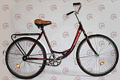 Велосипед у зборі 26 GENERAL "Комфорт" (жіночий) (у зборі) бордовий