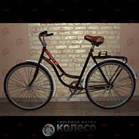 Велосипед у зборі 28 GENERAL "Ретро" (жіночий) посилений (у зборі) бордовий