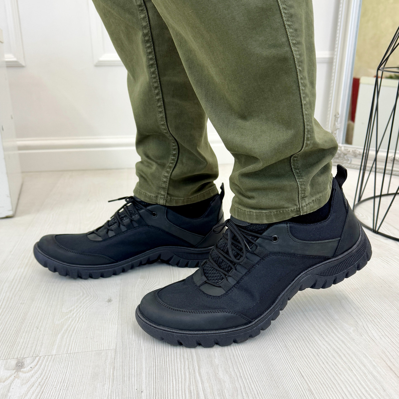 Чоловічі кросівки. Колір чорний. 40-45 розміри, фото 1